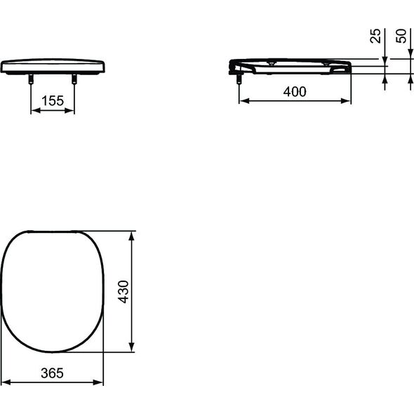 Deska sedesowa Ideal Standard Connect Freedom (E822501)