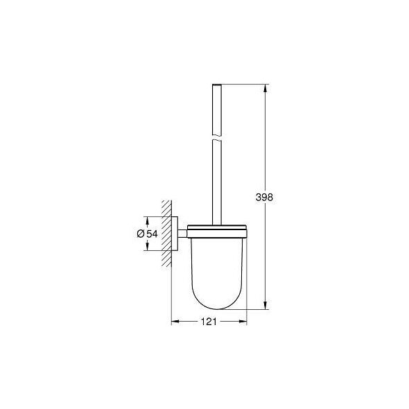 Grohe Szczotka do WC Essentials wisząca chrom  (40374001)