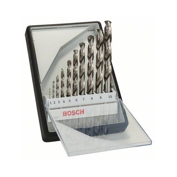Wiertło Bosch do metalu HSS walcowe 2 7 4 5 1 3 6 10 8 9mm zestaw (2607010535)