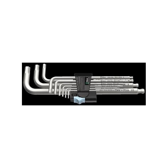 Wera Zestaw 3950/9 kluczy Hex-Plus Stainless 1 ze stali nierdzewnej, metrycznych (05022720001)