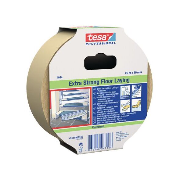 Tesa Taśma dwustronna tkaninowa do wykładzin 25mm x 50mm (4944)