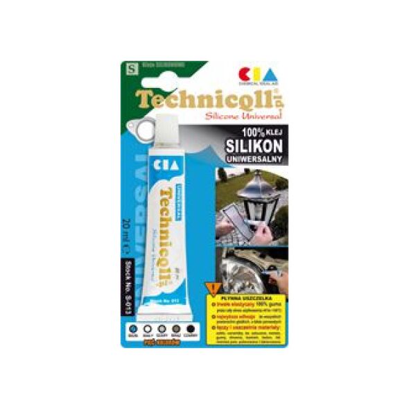 Technicqll Silikon uniwersalny czarny blister 20ml (S058)