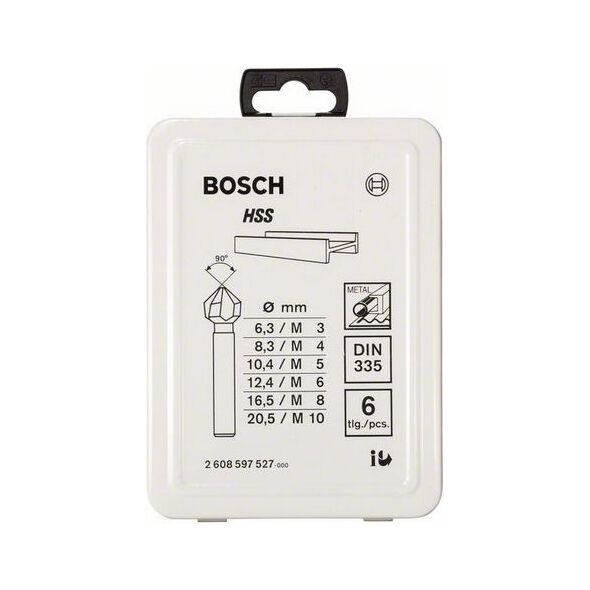 Bosch Zestaw pogłębiaczy stożkowych 6szt. (2608597527)