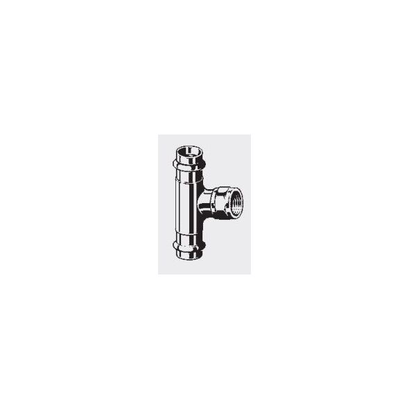 Viega Trójnik redukcyjny 18mm x 1/2" x 18mm brąz (281 359)