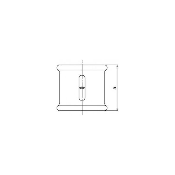 Odlewnia Zawiercie Mufa redukcyjna M2 2 x 6/4" czarna