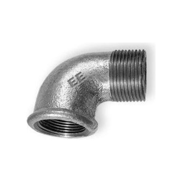 Odlewnia Zawiercie Kolano nakrętno-wkrętne 90° A4 1 x 3/4" czarne