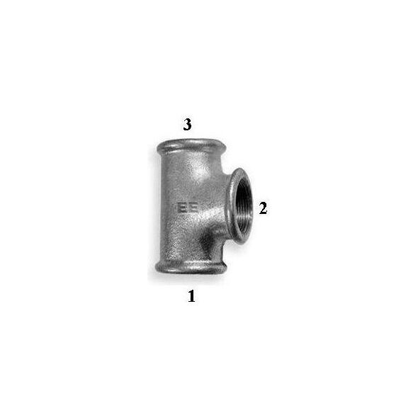 Odlewnia Zawiercie Trójnik zwężkowy 5/4 x 3/4 x 5/4" czarny
