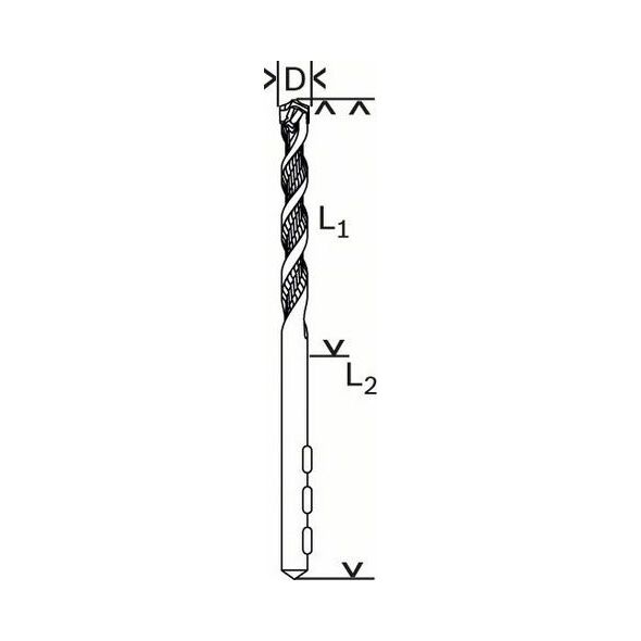 Wiertło Bosch walcowe 3mm  (2608588136)