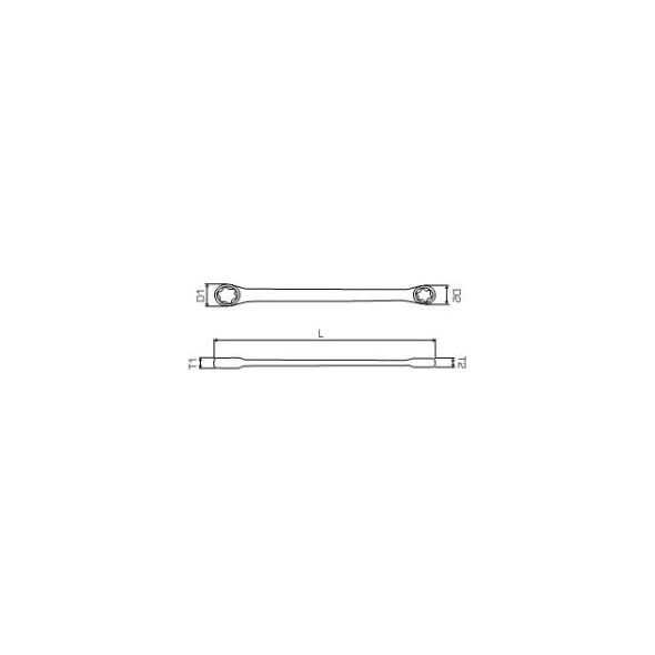 Pro-Line Klucz oczkowy dwustronny torx E6x E8 (36686)
