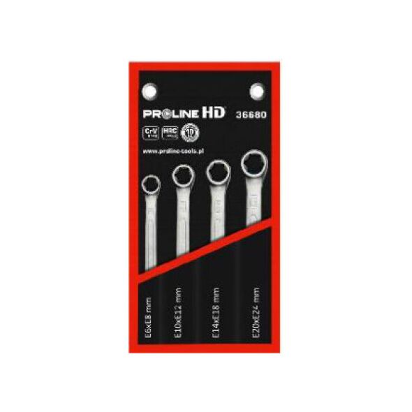 Pro-Line Zestaw kluczy oczkowych dwustronnych torx E6-E24 4szt. (36680)