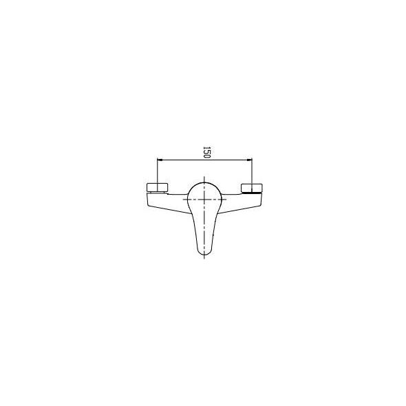 Bateria kuchenna Invena Perea ścienna chrom (BC-05-K01)