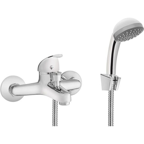 Bateria wannowa Invena Modena ścienne chrom (BW-11-FOS)