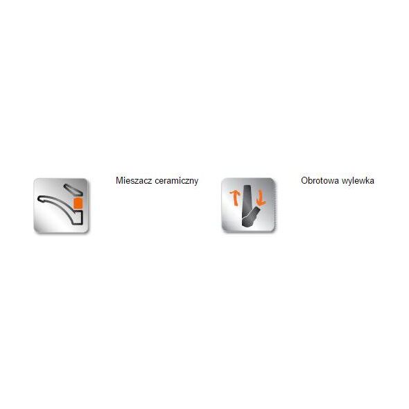 Bateria kuchenna Invena Perea stojąca chrom (BZ-05-001)