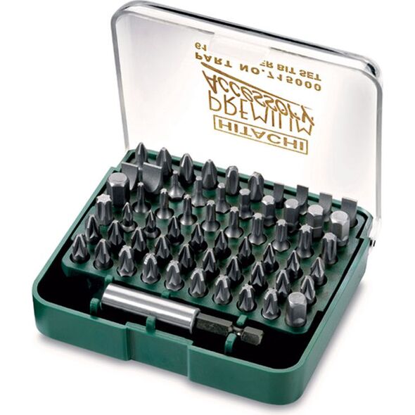 Hitachi Zestaw bitów magnetyczny uchwyt adapter 61szt. (715000)