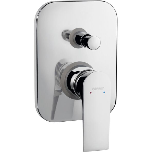 Bateria prysznicowa Ferro Algeo Square chrom (BAQ7P)