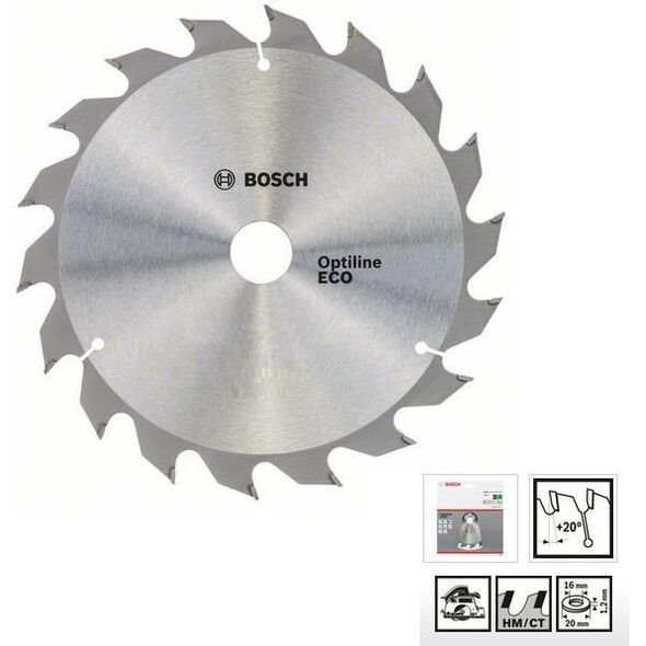 Bosch Piła zębata ECO Optiline Wood 230 x 30mm 24z (2608644381)