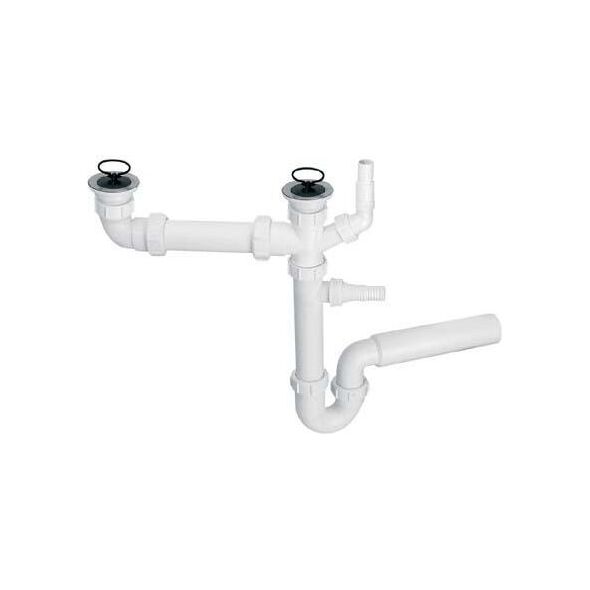 Syfon McAlpine Syfon rurowy podwójny 1,5" (HC7+DO2-W)