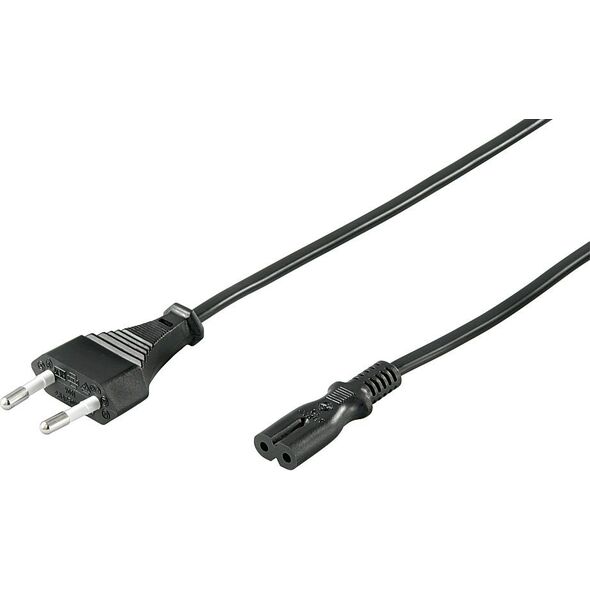 Kabel zasilający Goobay Kabel zasilający EURO radiowy CEE 7/16 - IEC 320 C7 1,5m (50084)
