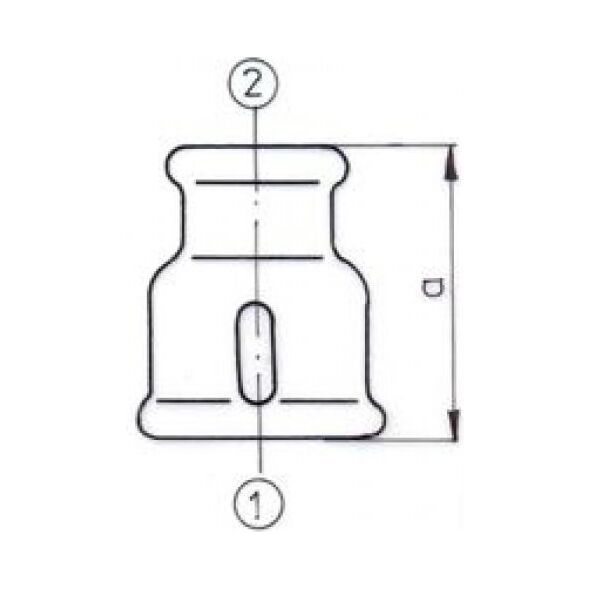 Odlewnia Zawiercie Mufa redukcyjna 11/2 x 3/4" czarny
