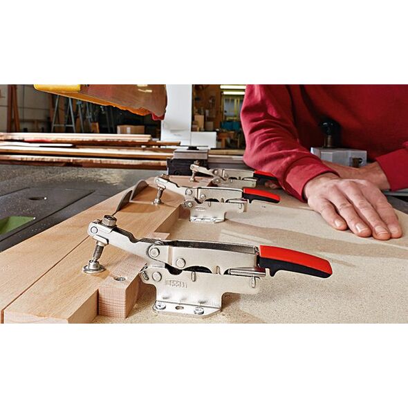 Bessey Docisk kolanowy pionowy z ramieniem poziomym do 2500N 21cm 0 - 60mm (STC-HH70)