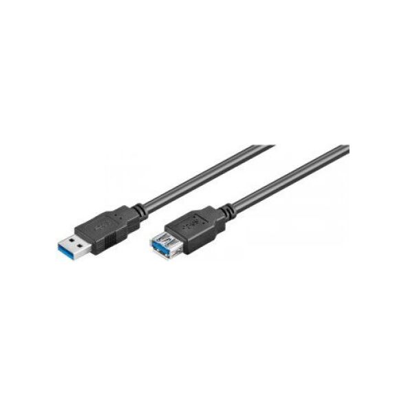 Kabel USB Goobay USB-A - USB-A 3 m Czarny (93999)