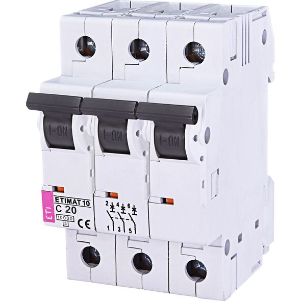 Eti-Polam Wyłącznik nadprądowy 3P C 13A 10kA AC ETIMAT10 (002135715)