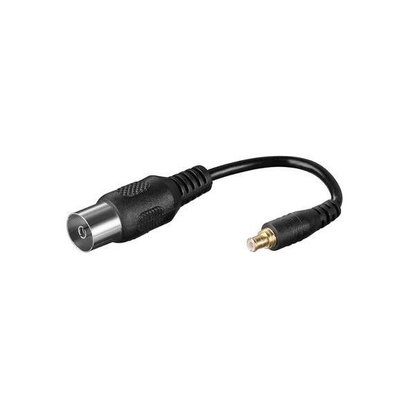Kabel Goobay Antenowy 0.1m czarny (67227)