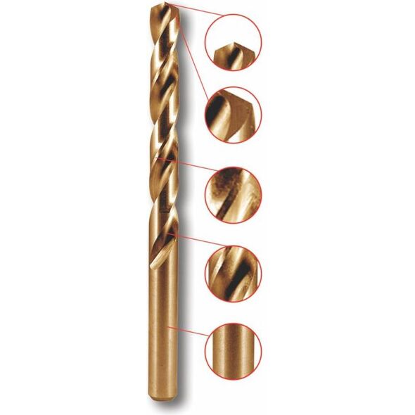 Wiertło Dedra do metalu kobaltowe walcowe 4,2mm  (WK04275)
