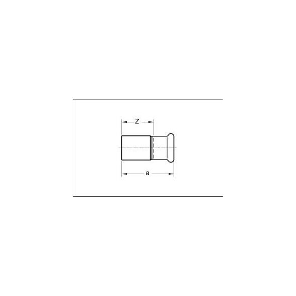 SANHA Nypel redukcyjny Press Gas miedziany 22 x 15mm (1102432215)
