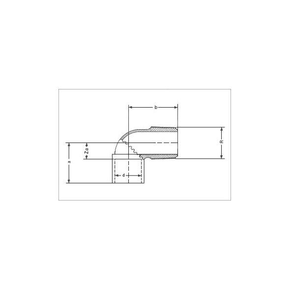 SANHA Kolano z brązu 4090 90° GZ 15mm x 1/2" (140921512)