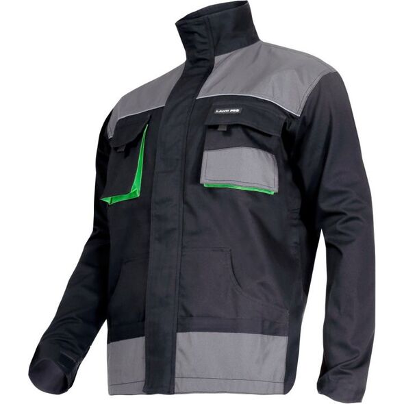 Lahti Pro Bluza robocza bawełniana czarno-zielona rozmiar 2L (L4040754)