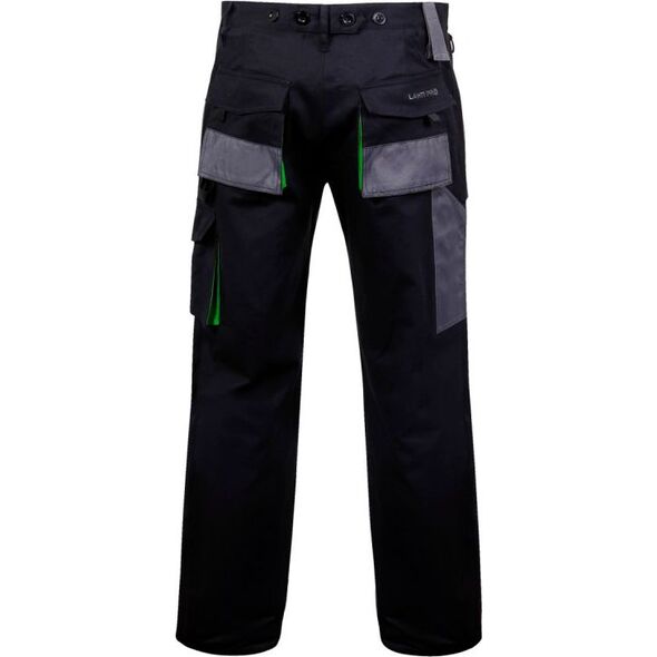 Lahti Pro Spodnie robocze bawełniane czarno-zielone rozmiar XL (L4050656)