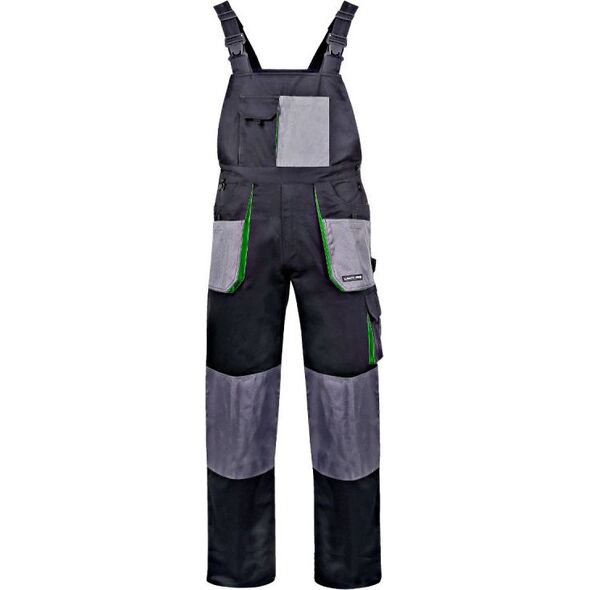 Lahti Pro Ogrodniczki robocze bawełniane czarno-zielone rozmiar XL (L4060656)
