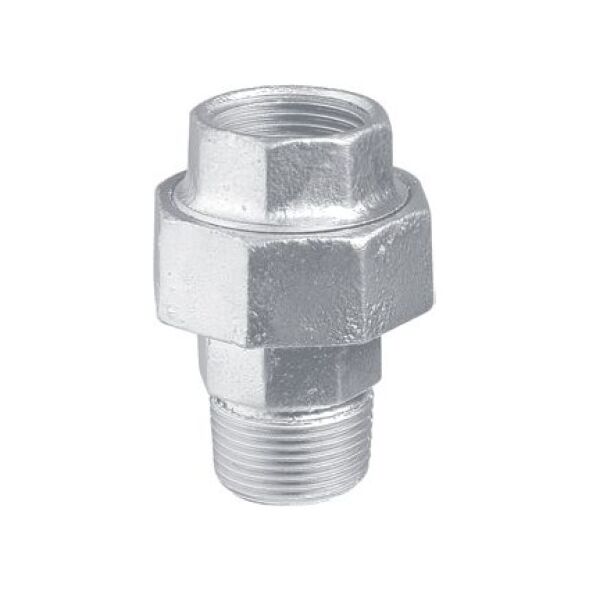 Invena Dwuzłączka czarna 1/2" (41059103)