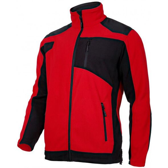Lahti Pro Bluza polarowa ze wzmocnieniami czerwono-czarna XXL ( L4011505)