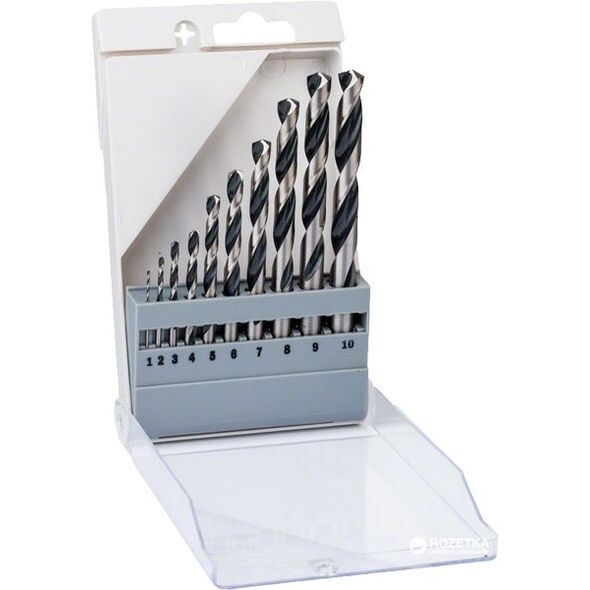 Wiertło Bosch do metalu HSS walcowe 2 7 4 5 1 3 6 10 8 9mm zestaw (2608577348)