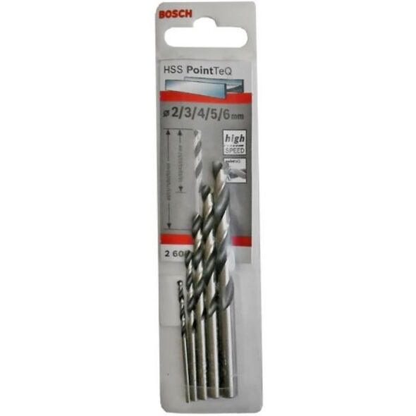 Wiertło Bosch do metalu HSS walcowe 2 4 5 3 6mm zestaw (2608577345)