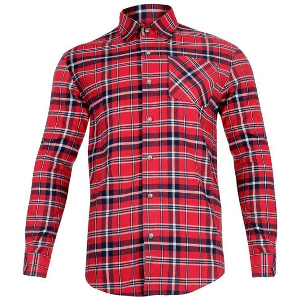 Lahti Pro Koszula flanelowa bawełniana czerwono-granatowa w kratę rozmiar XXL (L4180305)