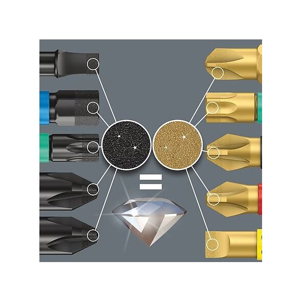 Wera Zestaw Bit-Check 7 Diamond 1 z uchwytem Rapidaptor (05057416001)