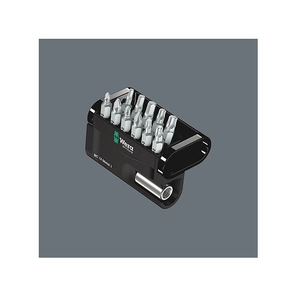 Wera Zestaw Bit-Check 12 Metal 1 + uchwyt uniwersalny z magnesem (05057424001)