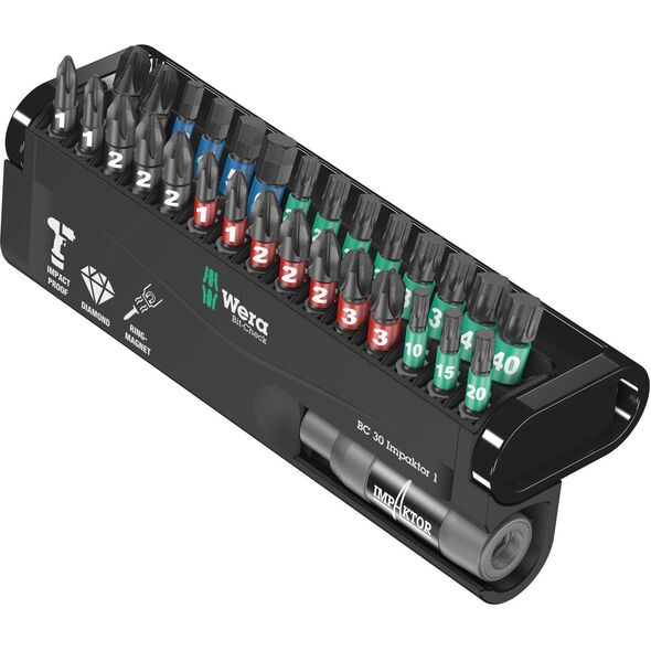 Wera Wera bit-Check 30 Impaktor 1 bit set - 30-pieces - 05057690001 - 05057690001