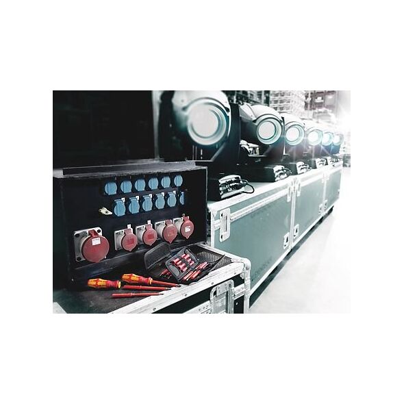 Wera Zestaw kraftform kompakt VDE 18 Universal 1 + rękojeścią Kraftform 817 VDE + próbnik napięcia (05003471001)
