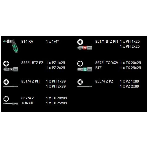 Wera Zestaw Kraftform Kompakt Pistol RA z grzechotką (405051031001)