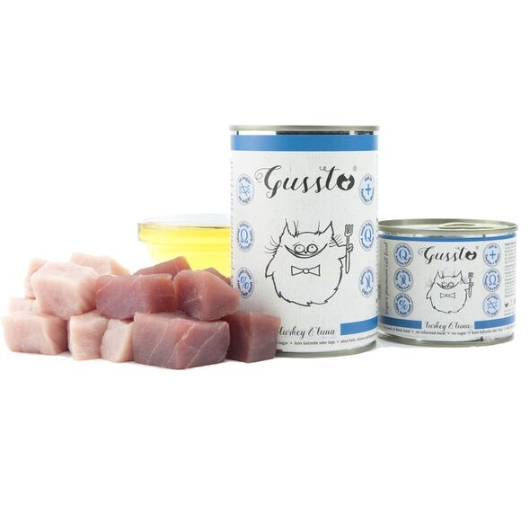 GUSSTO Puszka karmy dla kota z indykiem i tuńczykiem Fresh Turkey Tuna 200g