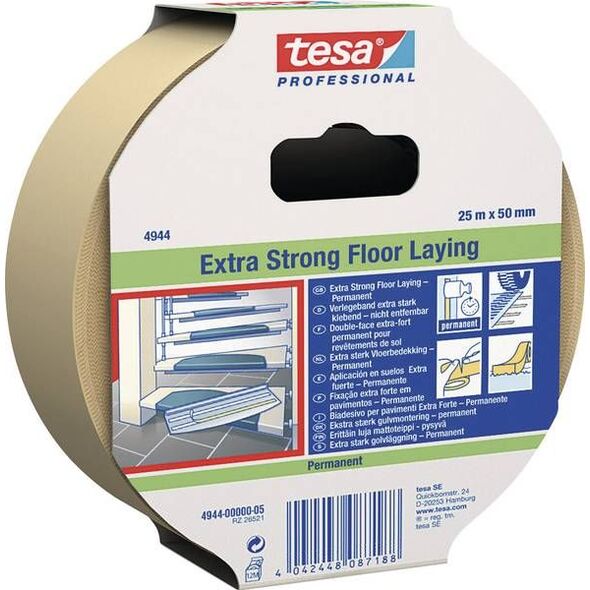 Tesa Taśma do wykładzin PROFESSIONAL extra strong mocna 10m 50mm - 04944-00002-05