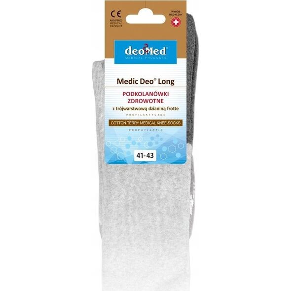 JJW Podkolanówki MEDIC DEO LONG czarny 41-43 *)