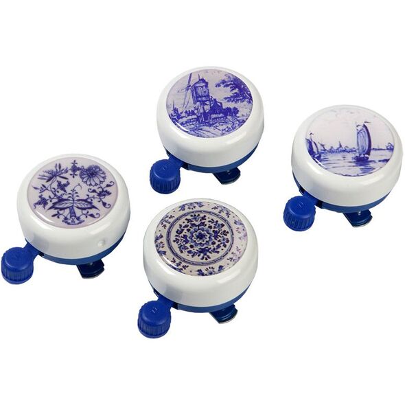 Widek Dzwonek rowerowy WHITE COLLECTION DELFT BLUE mix kolorów pudełko 12szt. (WDK-002712)
