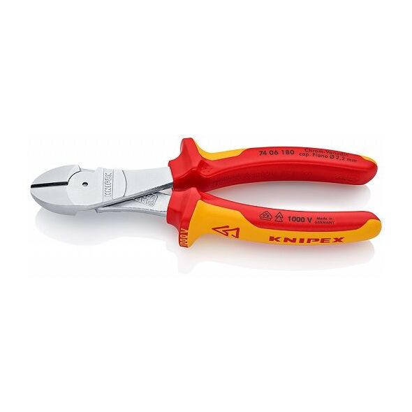 Knipex 74 06 180 high leverage diagonal cutter - 7406180