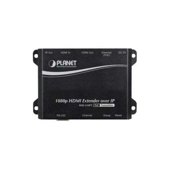 Planet PLANET TRANSMITER IHD-210PT EXTENDER OVER IP (1-PORT POE 100BASE-TX) - IHD-210PT