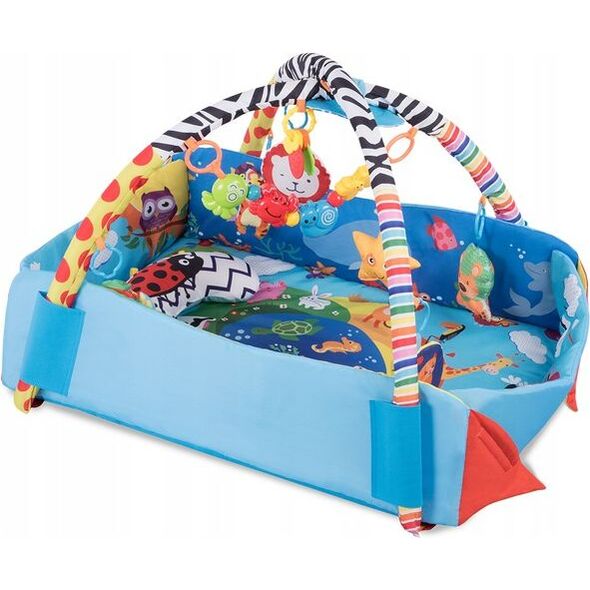 Lionelo Mata edukacyjna Anika 2w1 Blue/Yellow